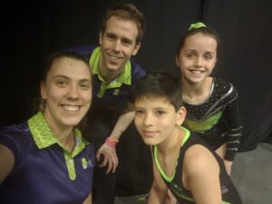 Kingston Trampoline Academy medal winners and coaches